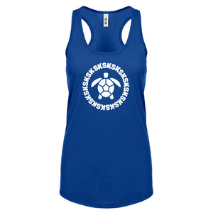 Turtle Sksksk Womens Racerback Tank Top