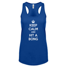 Racerback Keep Calm and Hit a Bong Womens Tank Top