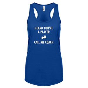 Racerback Call me Coach Womens Tank Top
