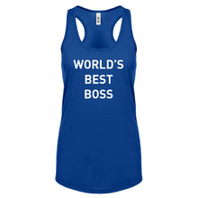 World's Best Boss Womens Racerback Tank Top