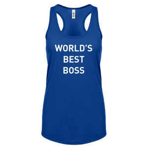 World's Best Boss Womens Racerback Tank Top