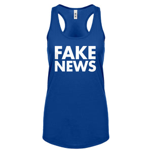 Racerback FAKE NEWS Womens Tank Top