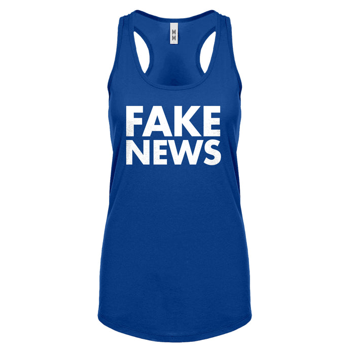 Racerback FAKE NEWS Womens Tank Top