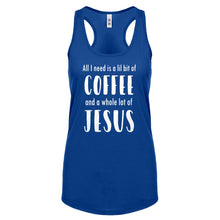 Lil Bit Coffee Whole Lotta Jesus Womens Racerback Tank Top