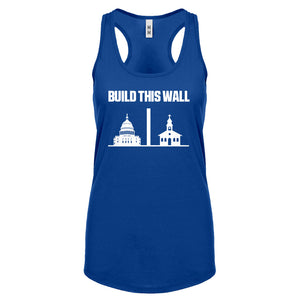 Build This Wall Womens Racerback Tank Top