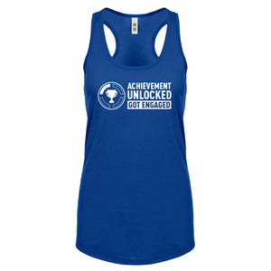 Achievement Unlocked Got Engaged Womens Racerback Tank Top