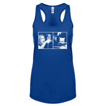 Woman Yelling at Cat Meme Womens Racerback Tank Top