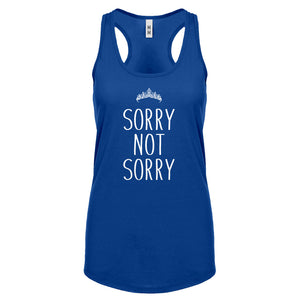 Racerback Sorry Not Sorry Womens Tank Top