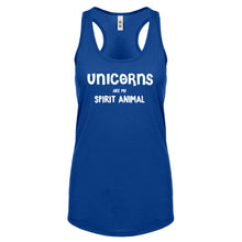 Unicorns are my Spirit Animal Womens Racerback Tank Top