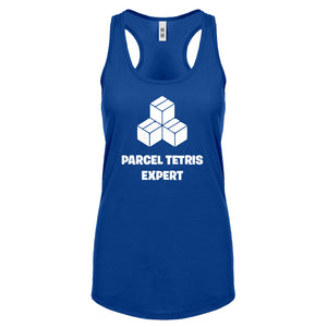 Parcel Tetris Expert Womens Racerback Tank Top