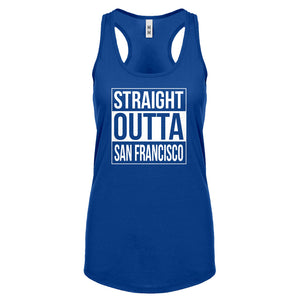 Straight Outta San Francisco Womens Racerback Tank Top