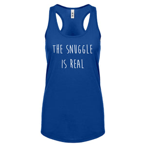The Snuggle is Real Womens Racerback Tank Top