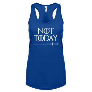 Not Today Womens Racerback Tank Top