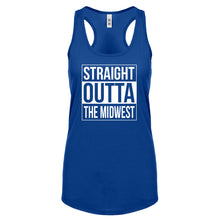 Straight Outta the Midwest Womens Racerback Tank Top