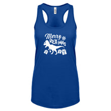 Merry Rex-Mas Womens Racerback Tank Top