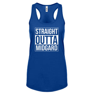 Racerback Straight Outta Midgard Womens Tank Top