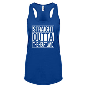 Straight Outta the Heartland Womens Racerback Tank Top