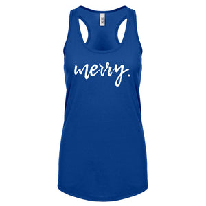 Merry. Womens Racerback Tank Top