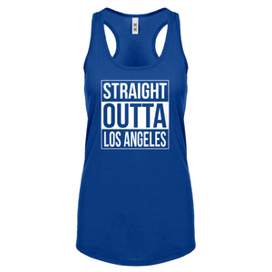 Straight Outta Los Angeles Womens Racerback Tank Top