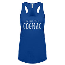 My Blood Type is Cognac Womens Racerback Tank Top