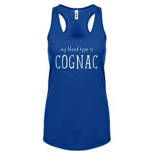 My Blood Type is Cognac Womens Racerback Tank Top
