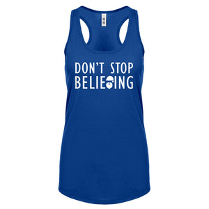 Racerback Don't Stop Believing Womens Tank Top