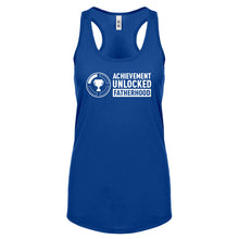 Achievement Unlocked Fatherhood Womens Racerback Tank Top