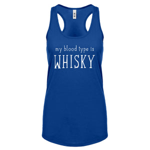 My Blood Type is Whisky Womens Racerback Tank Top
