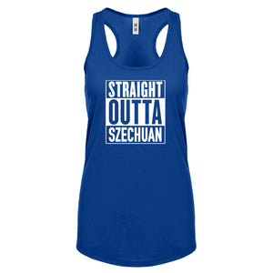 Racerback Straight Outta Szechuan Womens Tank Top