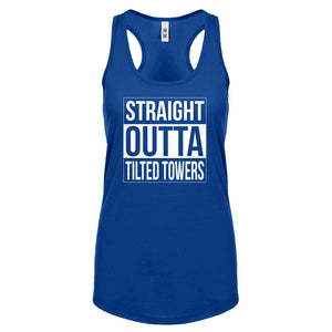 Racerback Straight Outta Tilted Towers Womens Tank Top
