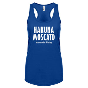Racerback Hakuna Moscato Womens Tank Top