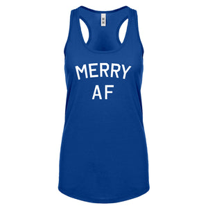 Merry AF Womens Racerback Tank Top