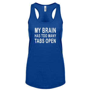 Racerback Too Many Tabs Open Womens Tank Top