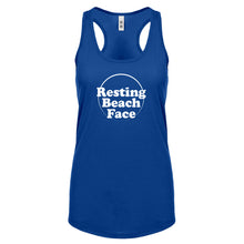 Resting Beach Face Womens Racerback Tank Top