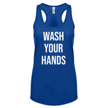 WASH YOUR HANDS Womens Racerback Tank Top
