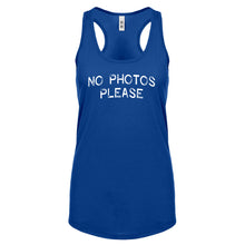 No Photos Please Womens Racerback Tank Top