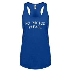 No Photos Please Womens Racerback Tank Top