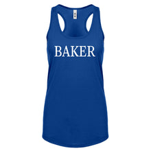 BAKER Womens Racerback Tank Top