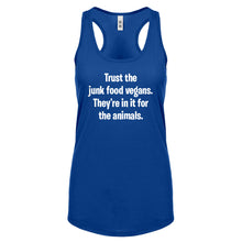 Junk Food Vegans Womens Racerback Tank Top