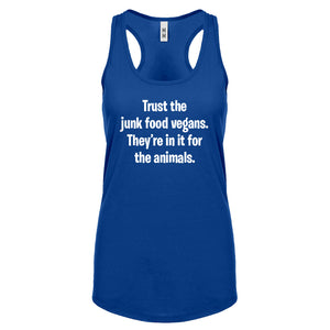 Junk Food Vegans Womens Racerback Tank Top