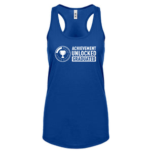 Achievement Unlocked Graduated Womens Racerback Tank Top