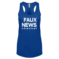 Racerback Faux News Womens Tank Top