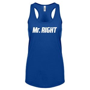 Racerback Mr. Right Womens Tank Top