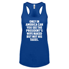 Only in America Womens Racerback Tank Top