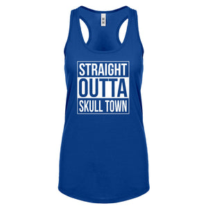 Straight Outta Skull Town Womens Racerback Tank Top