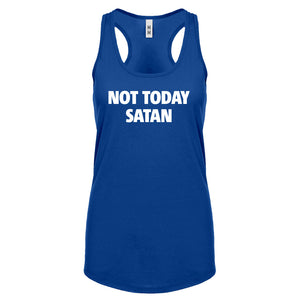 Not Today Satan Womens Racerback Tank Top