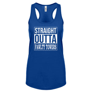 Straight Outta Fawlty Towers Womens Racerback Tank Top