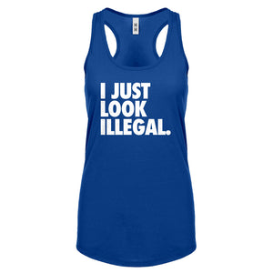 Racerback Just Look Illegal Womens Tank Top
