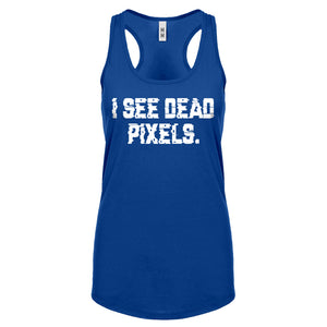 Racerback I See Dead Pixels Womens Tank Top