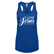 Racerback I Love Jesus but I Cuss a Little Womens Tank Top